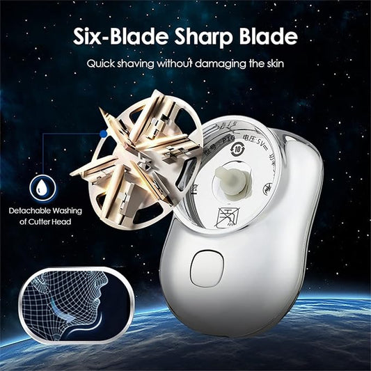 Men Electric Shaver Mini Portable Rotary Facial Shaver