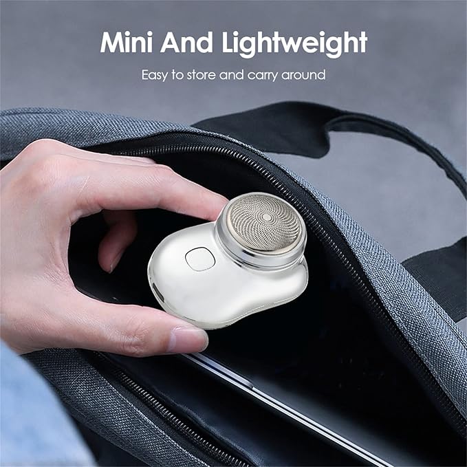 Men Electric Shaver Mini Portable Rotary Facial Shaver