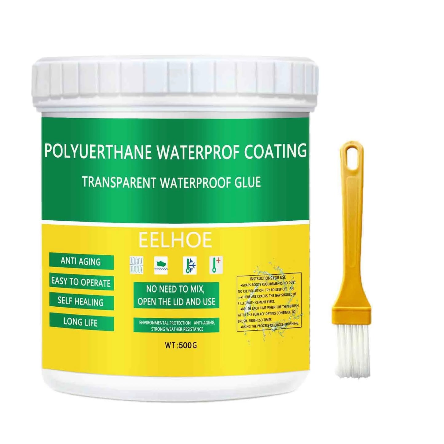 Transparent Waterproof Glue + Brush