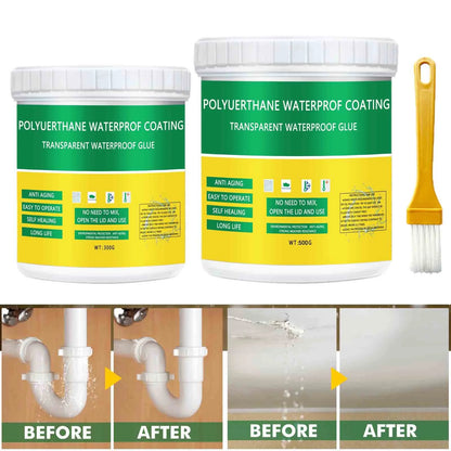 Transparent Waterproof Glue + Brush