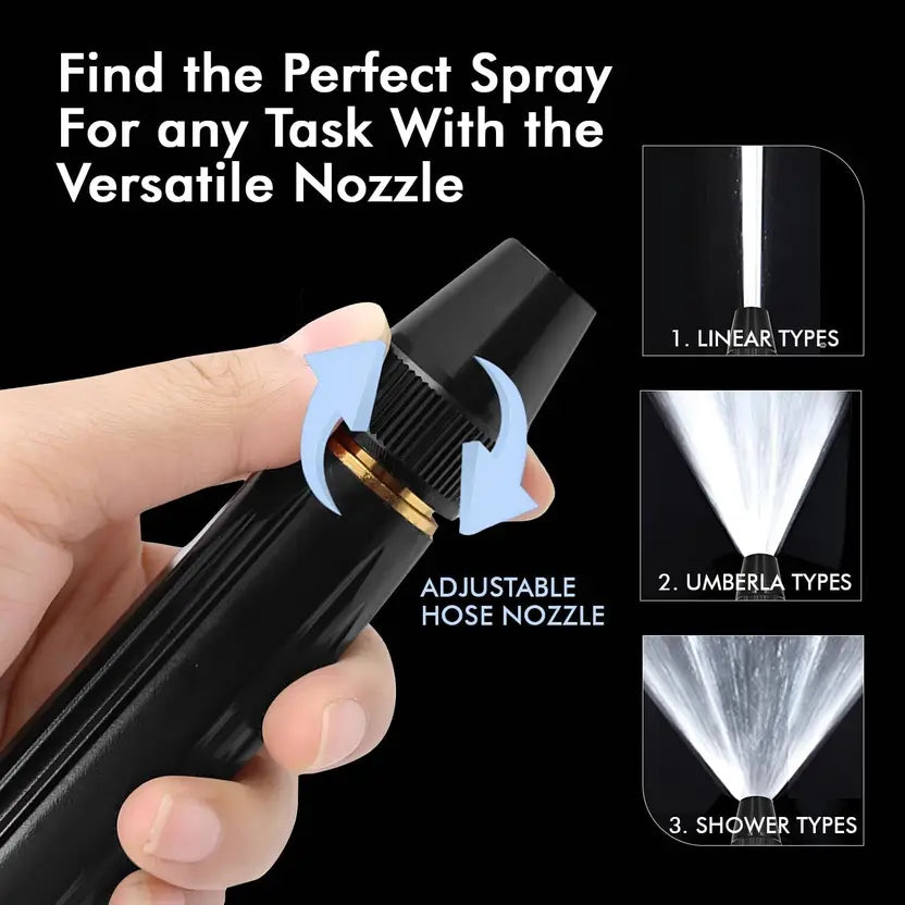 Portable High Pressure Water Nozzle (Black)